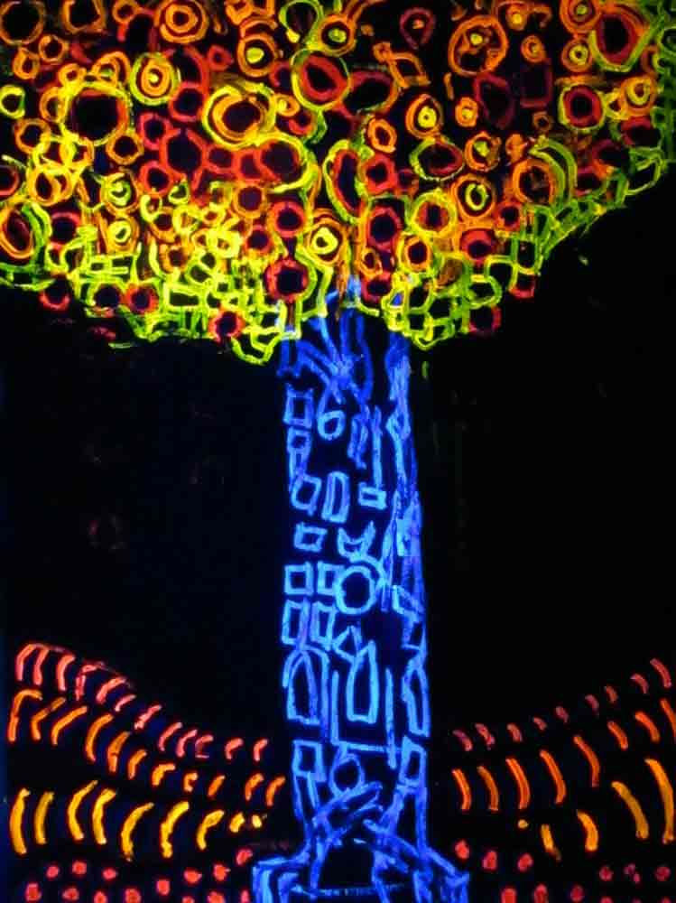 Ariel Shallit painting of Zev's Tree #9